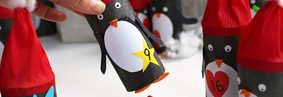 kleines selbstgemachtes Pinguin Spiel